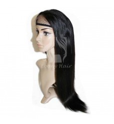 Free Shipping Free Part Unprocessed Human Hair Straight Full Lace Wig
